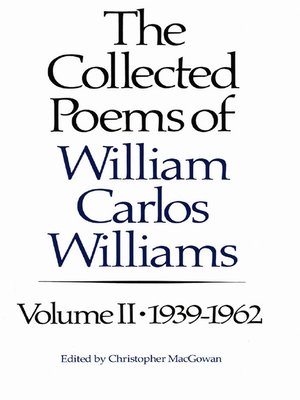 cover image of The Collected Poems of Williams Carlos Williams